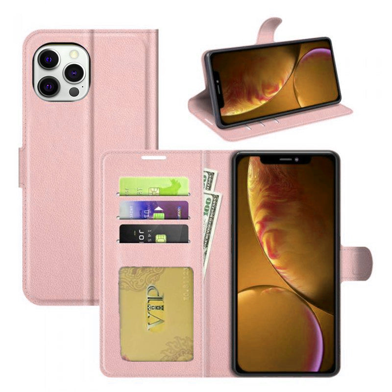 Leather Folio Wallet Case for iPhone 13 Pro Max Leather Folio Wallet Case for iPhone 13 Pro Max